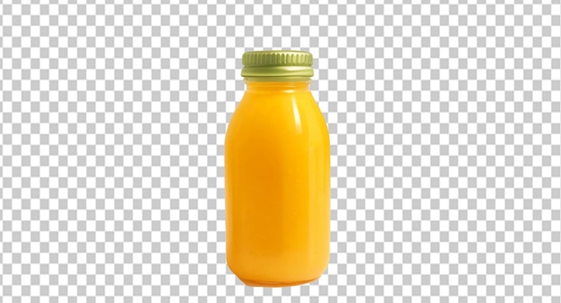 Mango Juice Bottle On Alpah Layer