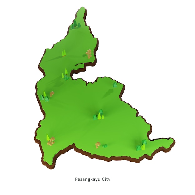 PSD mapa miasta pasangkayu 2