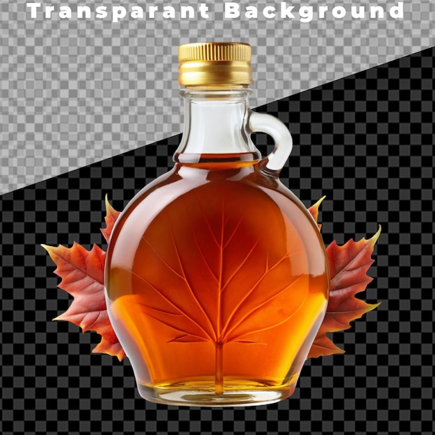 Maple Syrup Bottle isolated on transparent background