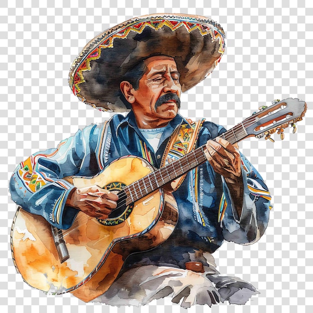 Mariachi music mexican illustration