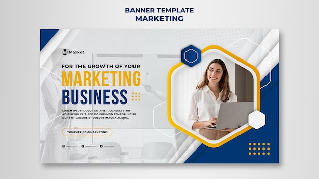 PSD marketing business banner template