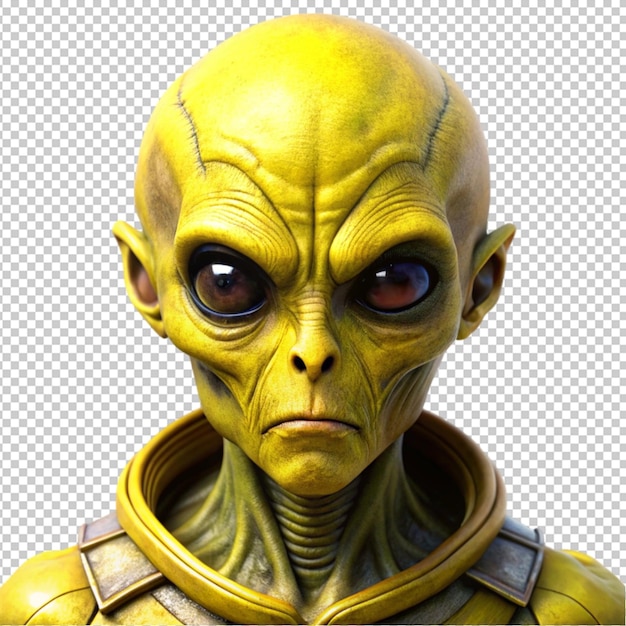 PSD martian alien yellow