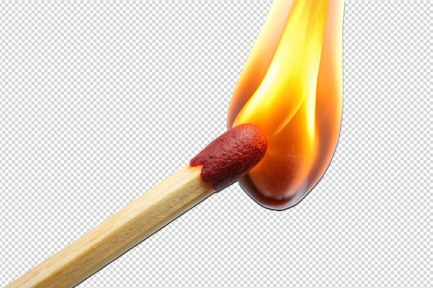 PSD matchstick with fire png