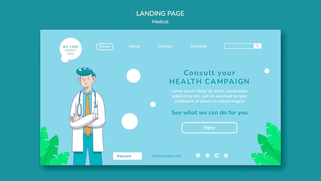 PSD medical care landing page