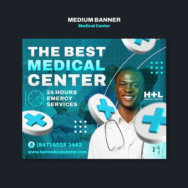 Medical center template design