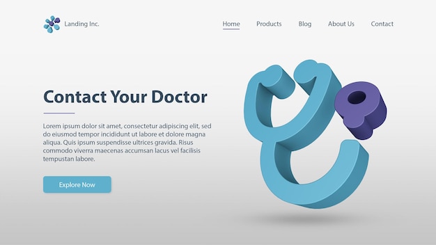 Medical Health Landing Page