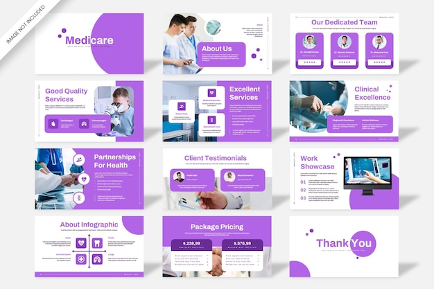 PSD medicare medical presentation design template