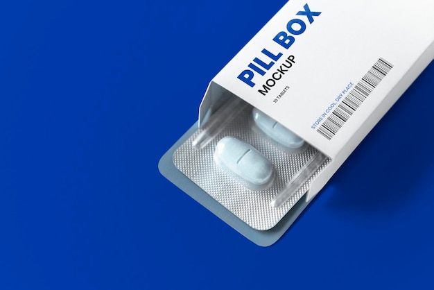 Medication branding and packaging mockup