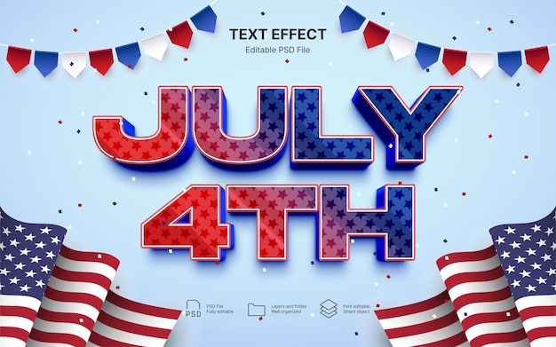 Memorial day text effect