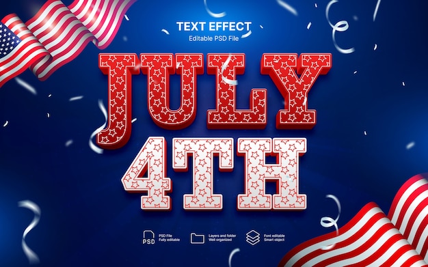 Memorial day text effect