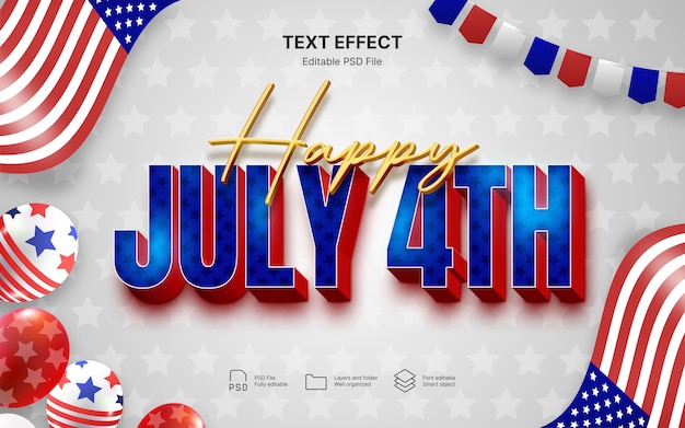 Memorial day text effect