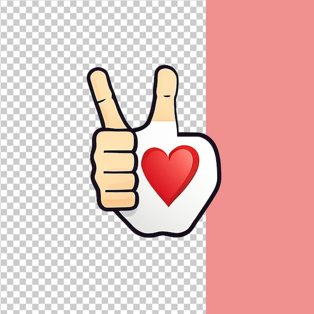 PSD message i love you finger gesture of love icon