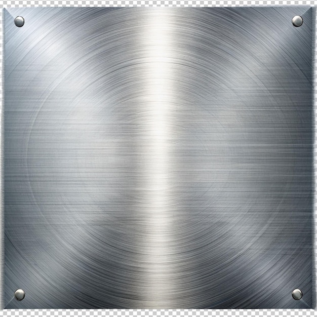 PSD metal png on transparent background