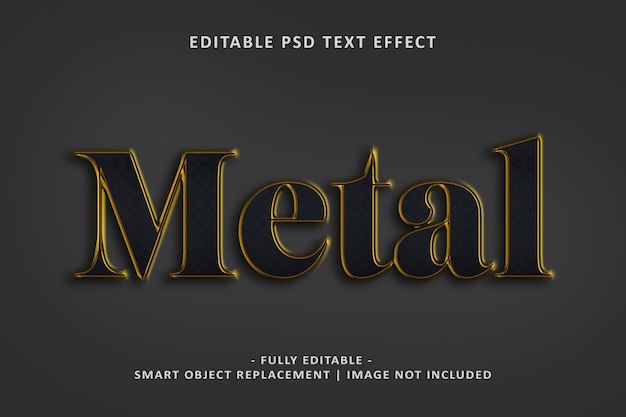 Metal text effect