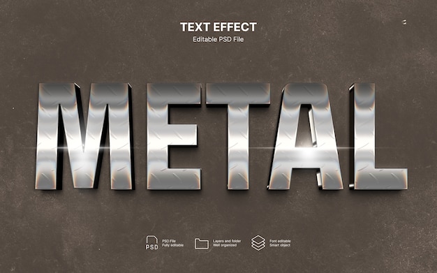 PSD metal  text effect