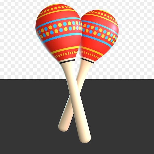 A Mexican maracas with a pair of maracas mexican music