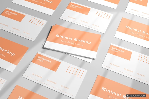 PSD minimal business card mockup psd fully editable