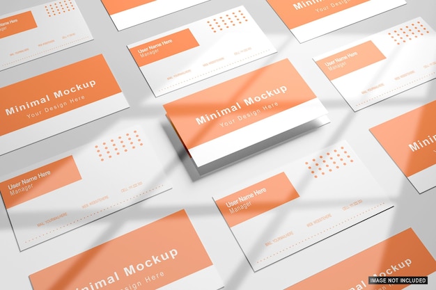 PSD minimal business card mockup psd fully editable