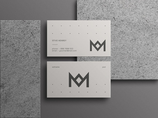 Minimal business card mockup