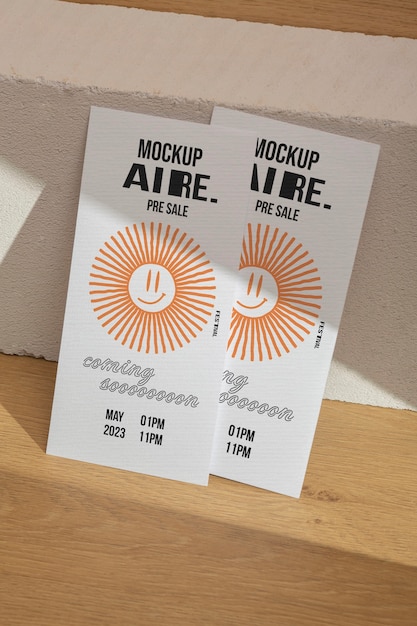 PSD minimal flyer mockup design