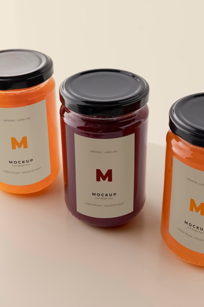 Minimal jar labeling mockup