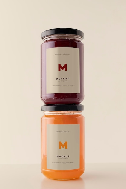 Minimal jar labeling mockup