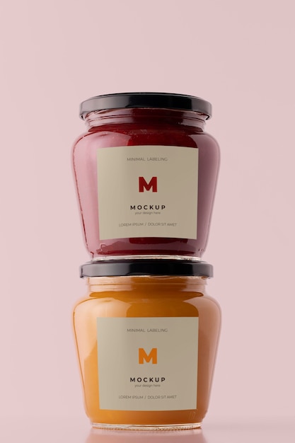 Minimal jar labeling mockup