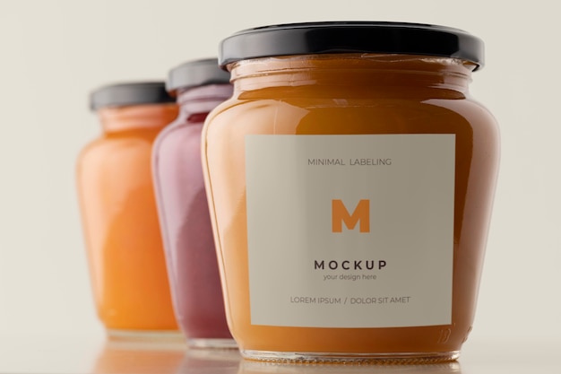 Minimal jar labeling mockup