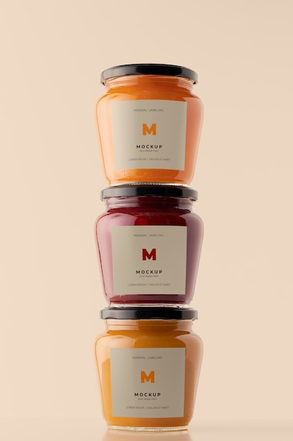 Minimal jar labeling mockup