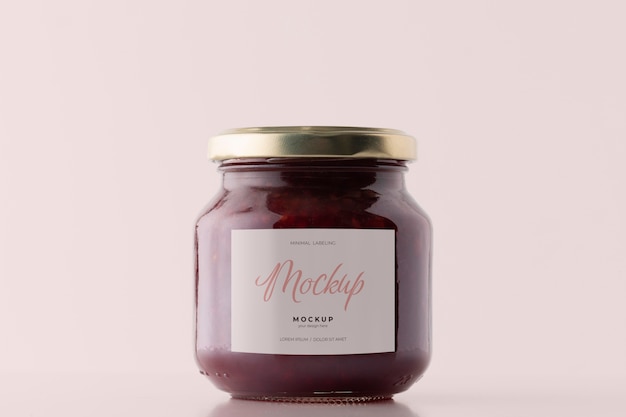 Minimal jar labeling mockup