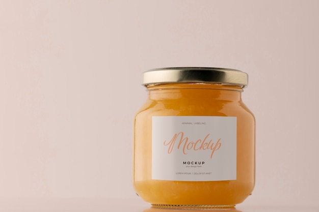 Minimal jar labeling mockup