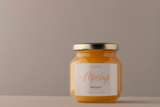 Minimal jar labeling mockup