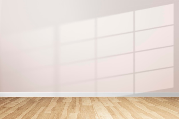 PSD minimal room wall mockup psd with natural light