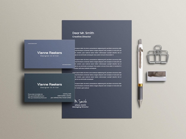 Minimal Stationery Mockup