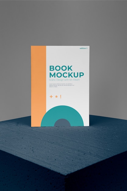 Minimalist book mockup design