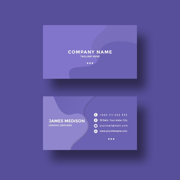 PSD minimalist business card