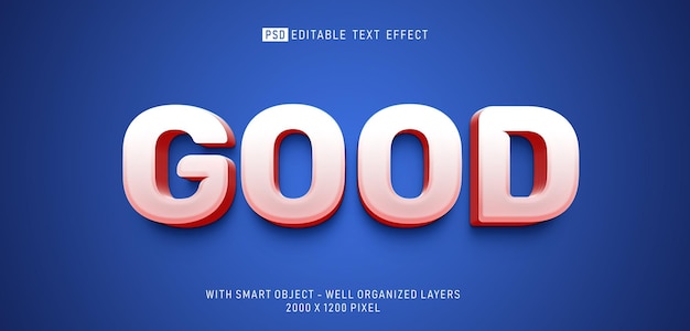 Mockup 3d text effect Shine