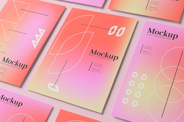 Mockup-ontwerp voor posters en flyers