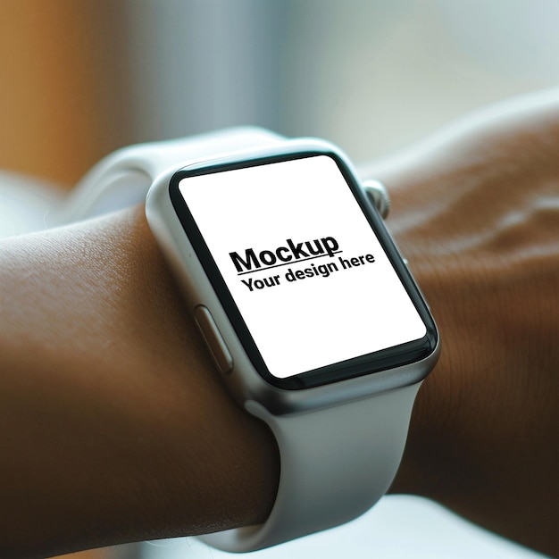 PSD mockup of a smart watch on your wrist