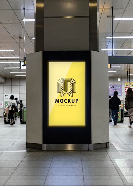 Mockup voor buitenreclame in Japan