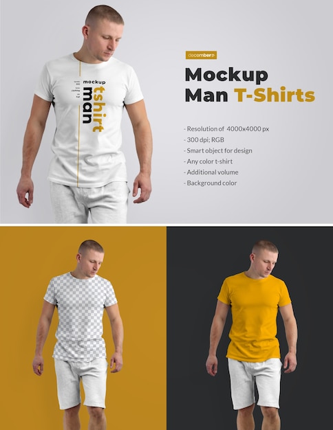 Mockups T-Shirts on the Man