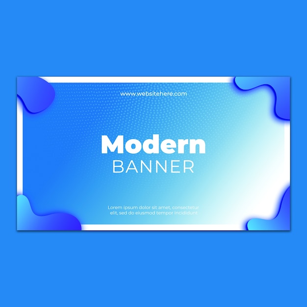 PSD modern banner template