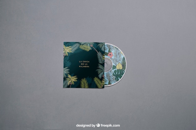 PSD modern cd mockup