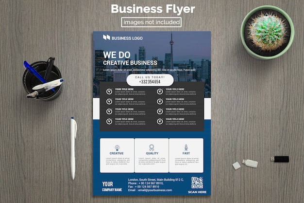 Modern corporate flyer template