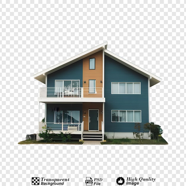 Modern house png isolated on transparent background