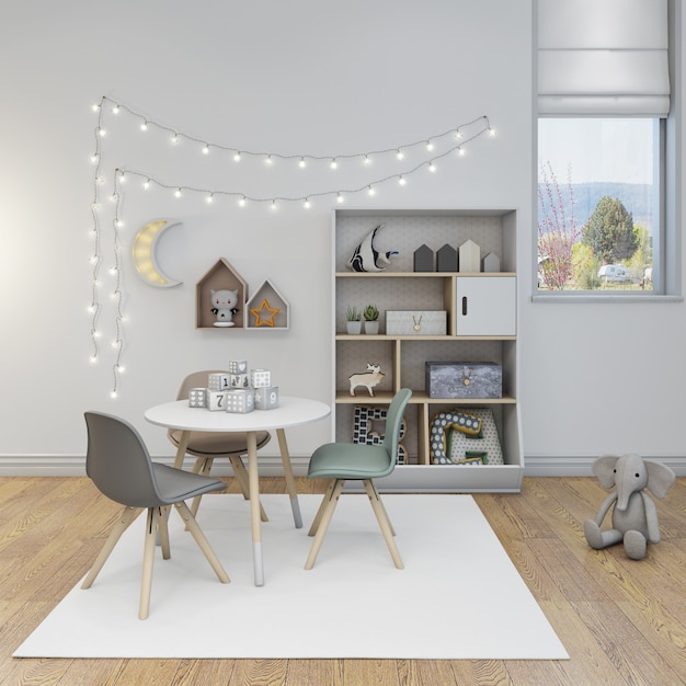 PSD modern kids room furniture