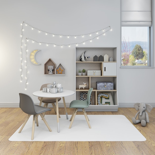 PSD modern kids room furniture