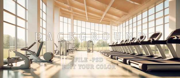 PSD modern light gym sports equipment for running inside the gym