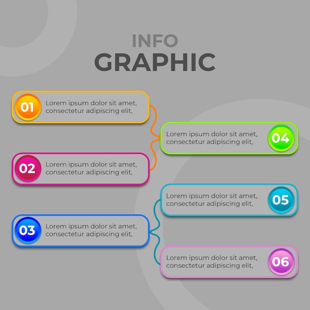 PSD modern and professional infographics psd template