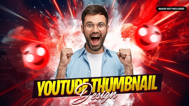 modern youtube thumbnail design